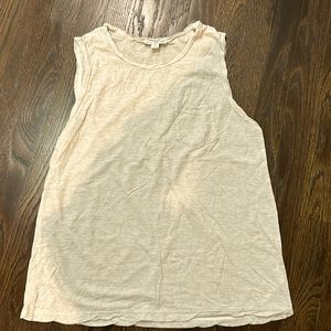James Perse woman’s light Heather gray Sleeveless Tank 0